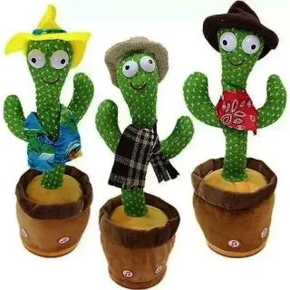 Konuşan Sesli Müzikli Kaktüs Peluş Oyuncak