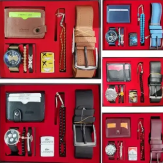 Kutulu 7 li Şık Erkek Kombin Set Takım | Toptan Saatler