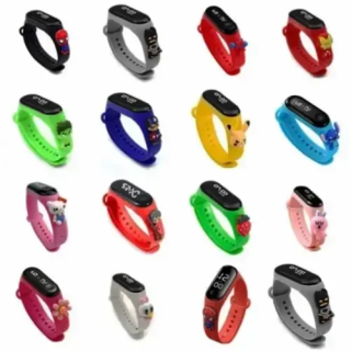 Toptan Su Geçirmez Figürlü Led Saatler | Toptan Çocuk Saatler