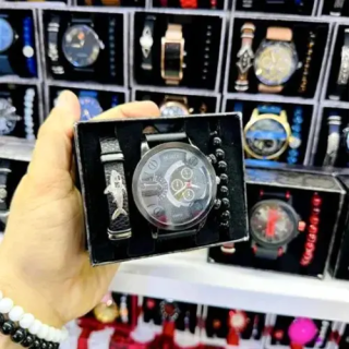 Toptan 3 Lu Erkek Saat Kombin Setler | Saat Toptancısı | Toptancigeldi.com