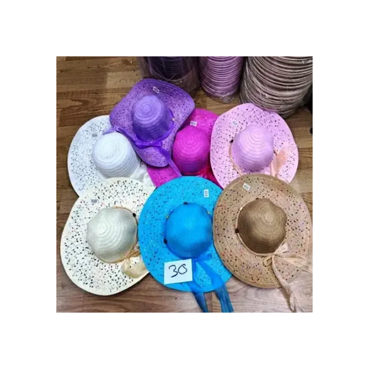 Toptan Renkli Ve Fiyonklu Plaj Şapka Çeşitleri | Toptancigeldi.com