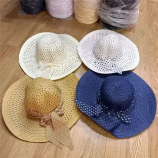 Toptan Renkli Ve Fiyonklu Plaj Şapka Çeşitleri | Toptancigeldi.com