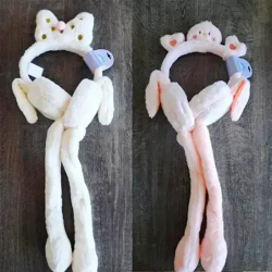 Toptan Figürlü Hareketli Kız Çocuk Kışlık Kulaklıklar