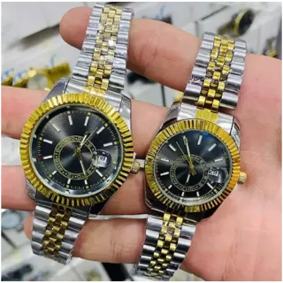 Toptan Metal Takvimli Çift Saatler