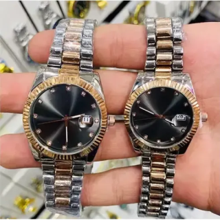 Toptan Metal Takvimli Çift Saatler