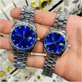 Toptan Metal Takvimli Çift Saatler