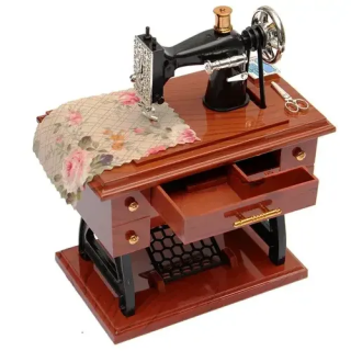 Toptan Nostaljik Dikiş Makinesi Müzik Kutusu