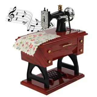 Toptan Nostaljik Dikiş Makinesi Müzik Kutusu
