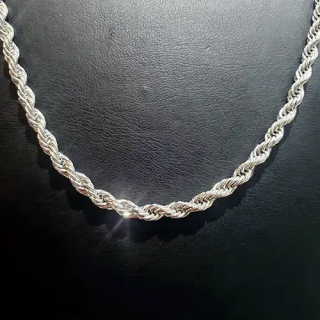 Toptan Çelik Kalın Gümüş Burgu Kolye 0.8 mm