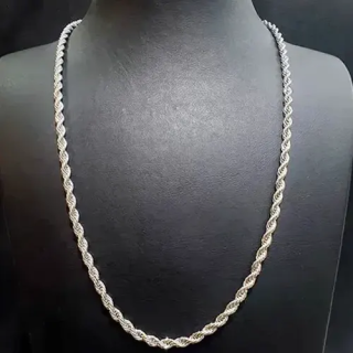 Toptan Çelik Kalın Gümüş Burgu Kolye 0.8 mm