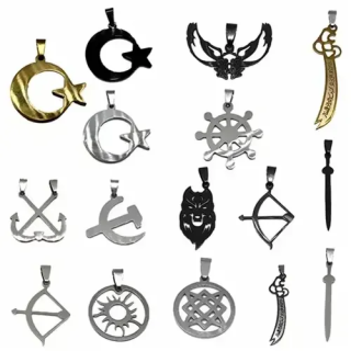 Toptan 316L Çelik Özel Tasarım Kolye Uçları