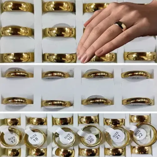 Toptan İthal Bombeli Çelik Alyans Yüzükler