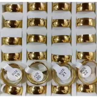 Toptan İthal Bombeli Çelik Alyans Yüzükler