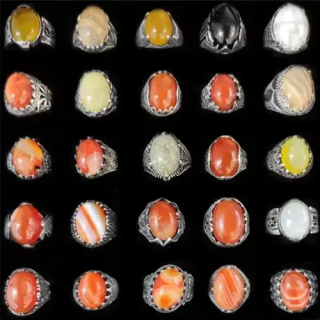 Toptan Lüks Eskitme Çelik Erkek Yüzükleri