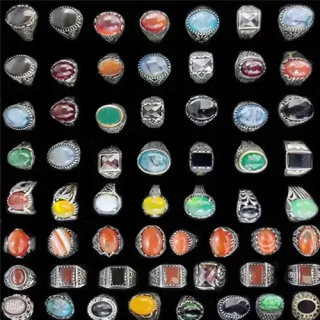 Toptan Lüks Eskitme Çelik Erkek Yüzükleri