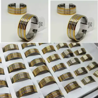 Toptan 5 Şeritli Renkli Çelik Yüzükler | Kararma Yapmaz