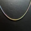 Çelik Orta Renkli Yılan Zincir Kolye - 1.5mm | Toptan Paslanmaz Zincir