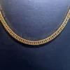 Toptan 0.8mm Altın Kaplama Yassı Çelik Zincir Kolye | 60cm Unisex