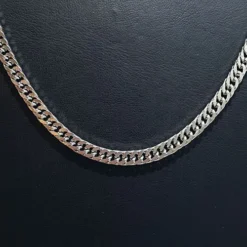 Toptan 1.0mm Gümüş Renk Yassı Çelik Zincir Kolye | Unisex Şık Model