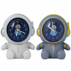 Toptan astronot tasarımlı masa saati ve kumbara modeli