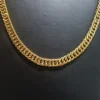 Toptan Çelik Gold Yassı Zincir Kolye - 1.2mm Kalınlık - Şık Erkek Aksesuar