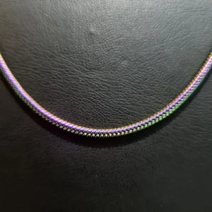 Toptan Çelik Kalın Renkli Yılan Zincir Kolye - 2mm  Modern ve Şık