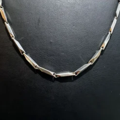 Toptan Çelik Orta Gümüş Kibrit Kolye - Şık Dayanıklı Zincir