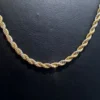 Toptan Çelik Orta Sarı Beyaz Burgu Kolye 0.6mm - Şık İki Renkli Zincir (VRC-32C)