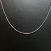 Toptan Çelik Renkli Ince Yilan Zincir Kolye - 0.9mm - Parlak Unisex Zincir
