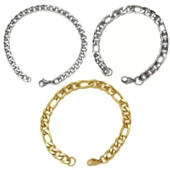 Orta boy çelik zincir bileklik 1,5 mm – 316L, unisex dayanıklı tasarım