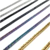 toptan tıraşlı yassı çelik zincir kolye 1.2 mm
