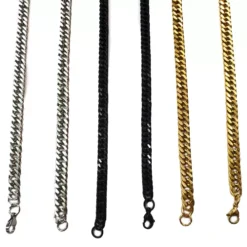 toptan tıraşlı yassı çelik zincir kolye 1.6 mm