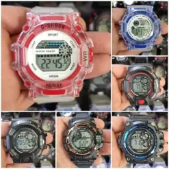 g-shock tarzı toptan dijital erkek saat LED ekranlı