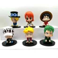 Toptan Anime Figür 6li Set 7 cm | Dekoratif Mini Karakterler