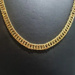 Toptan Çelik Gold Yassı Zincir Kolye | 1.2mm Kalınlık