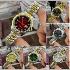 Toptan Classic Rolex kasa erkek kol saati – Quartz mekanizmalı, kararma yapmaz
