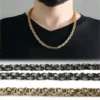 Toptan kral çelik kolye – kalın zincir erkek modeli