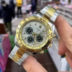 Toptan lens tasarımlı kol saati – şeffaf kadranlı pilli erkek saat modeli