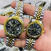 toptan metal çift saat kutulu takvimli uyumlu set