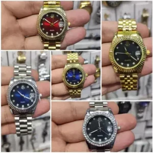 Toptan Rolex tarzı çelik bayan kol saati