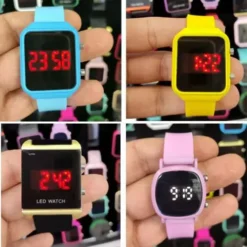 Toptan silikon dijital saat – LED ekranlı çocuk ve genç saat modelleri