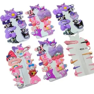 Toptan saç tokası – Kuromi MyMelody figürlü set 39