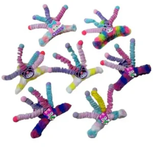 Toptan saç tokası – peluş spiral çocuk modeli